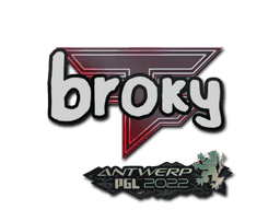 Sticker | broky (Glitter) | Antwerp 2022