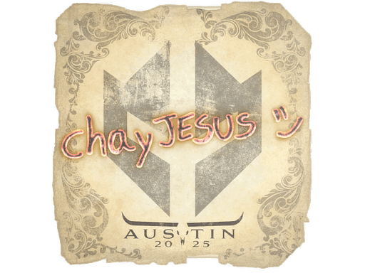 Sticker | chayJESUS (Gold) | Austin 2025