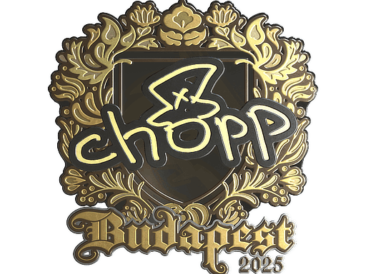 Sticker | chopper (Gold) | Budapest 2025