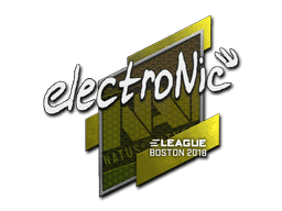 Sticker | electronic (Gold) | Boston 2018