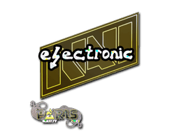 Sticker | electronic (Gold) | Paris 2023
