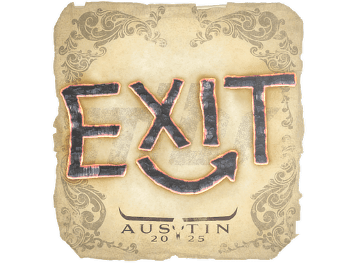 Sticker | exit (Holo) | Austin 2025