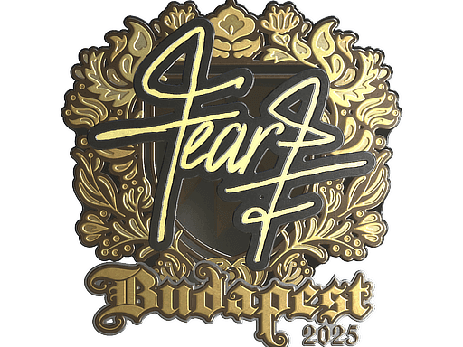 Sticker | fEAR (Gold) | Budapest 2025