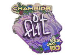 Sticker | FL1T (Glitter, Champion) | Rio 2022