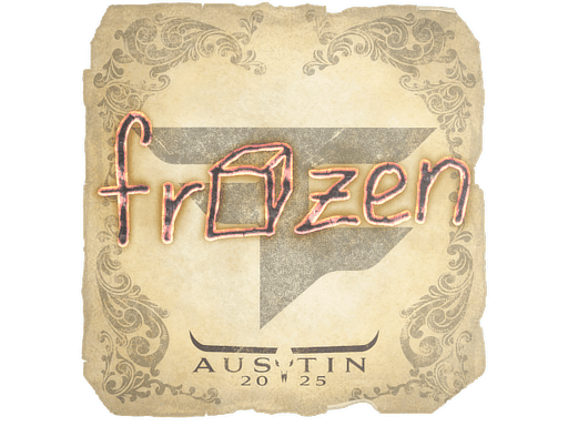 Sticker | frozen (Gold) | Austin 2025