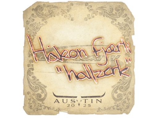 Sticker | hallzerk (Gold) | Austin 2025