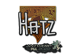 Sticker | hatz (Gold) | Antwerp 2022