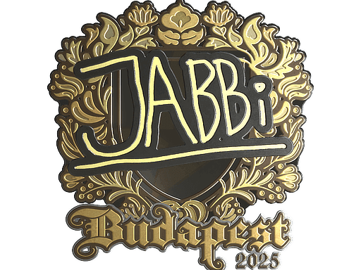 Sticker | jabbi (Gold) | Budapest 2025