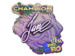 Sticker | Jame (Glitter, Champion) | Rio 2022