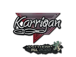 Sticker | karrigan (Glitter) | Antwerp 2022