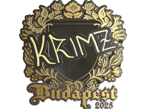 Sticker | KRIMZ (Gold) | Budapest 2025