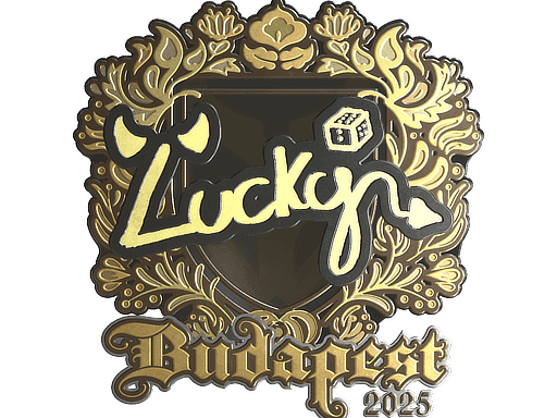 Sticker | Lucky (Gold) | Budapest 2025