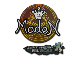 Sticker | maden (Glitter) | Antwerp 2022