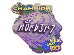 Sticker | n0rb3r7 (Glitter) | Rio 2022