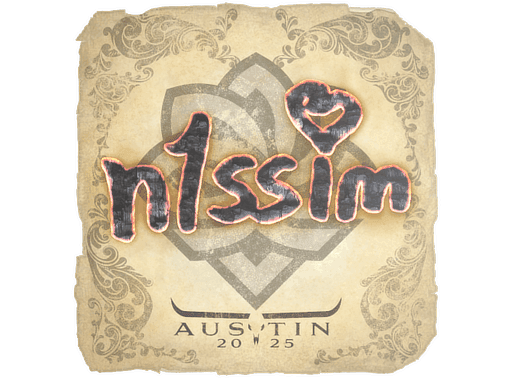 Sticker | n1ssim (Gold) | Austin 2025