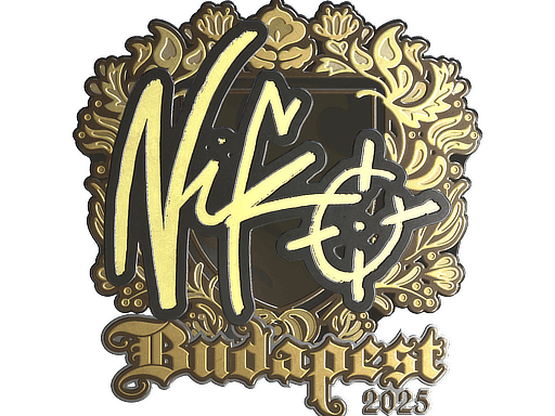 Sticker | NiKo (Gold) | Budapest 2025