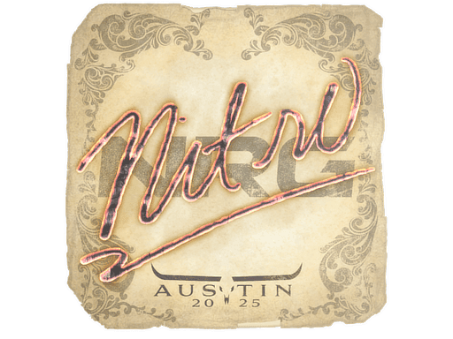 Sticker | nitr0 (Gold) | Austin 2025
