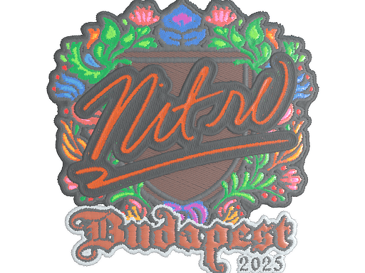 Sticker | nitr0 (Embroidered) | Budapest 2025