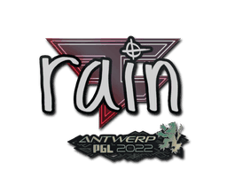 Sticker | rain (Gold) | Antwerp 2022