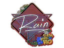 Sticker | rain (Gold) | Rio 2022