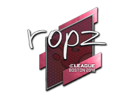 Sticker | ropz (Gold) | Boston 2018