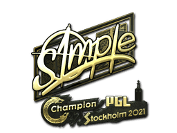 Sticker | s1mple | Stockholm 2021