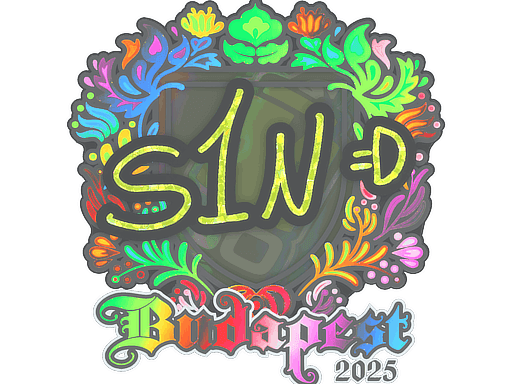 Sticker | s1n (Holo) | Budapest 2025