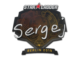 Sticker | sergej (Gold) | Berlin 2019