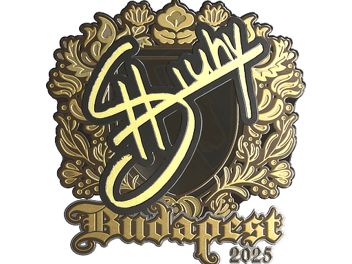 Sticker | siuhy (Gold) | Budapest 2025