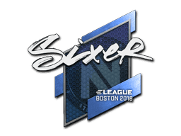 Sticker | SIXER (Gold) | Boston 2018