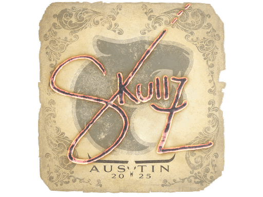 Sticker | skullz (Gold) | Austin 2025