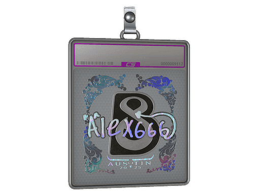 Sticker Slab | alex666 (Holo) | Austin 2025