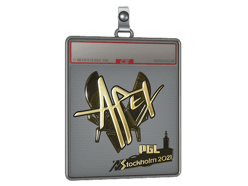 Sticker Slab | apEX (Gold) | Stockholm 2021