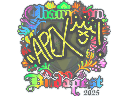 Sticker Slab | apEX (Holo, Champion) | Budapest 2025