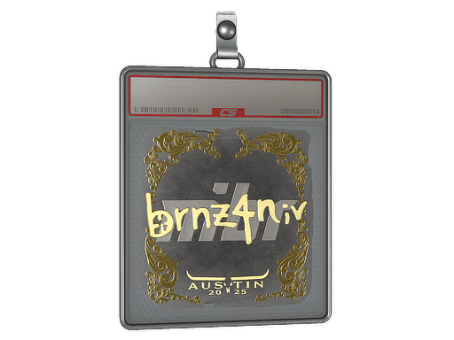 Sticker Slab | brnz4n (Gold) | Austin 2025