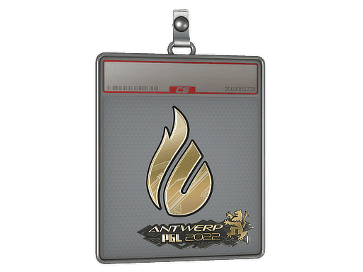 Sticker Slab | Copenhagen Flames (Gold) | Antwerp 2022