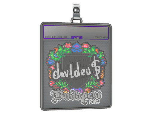 Sticker Slab | dav1deuS (Embroidered) | Budapest 2025