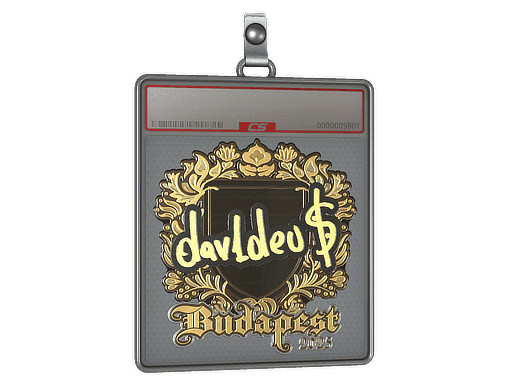 Sticker Slab | dav1deuS (Gold) | Budapest 2025