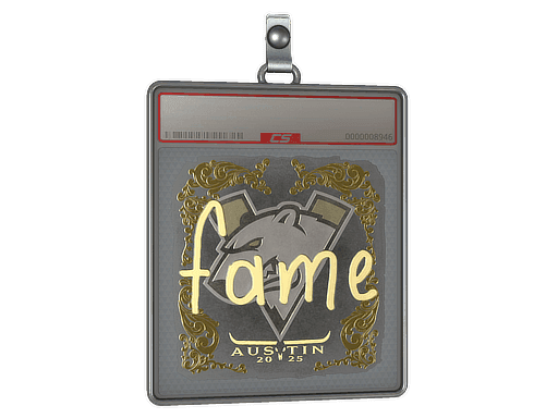 Sticker Slab | fame (Gold) | Austin 2025