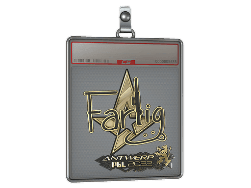 Sticker Slab | Farlig (Gold) | Antwerp 2022