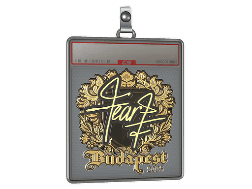 Sticker Slab | fEAR (Gold) | Budapest 2025