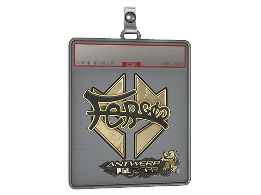 Sticker Slab | fer (Gold) | Antwerp 2022