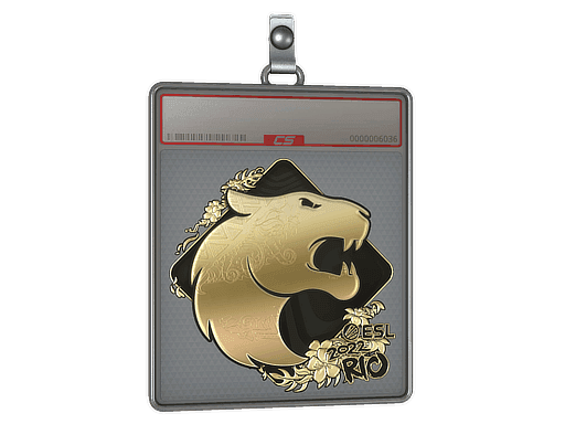 Sticker Slab | FURIA (Gold) | Rio 2022