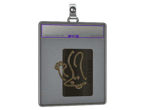 Sticker Slab | Hello FAMAS (Gold)