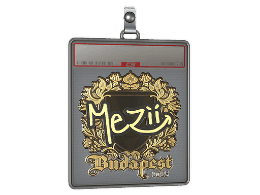 Sticker Slab | mezii (Gold) | Budapest 2025