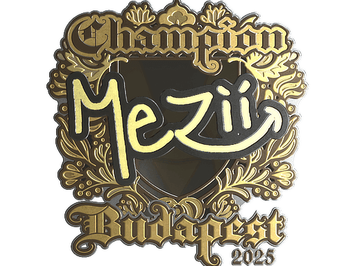Sticker Slab | mezii (Gold, Champion) | Budapest 2025