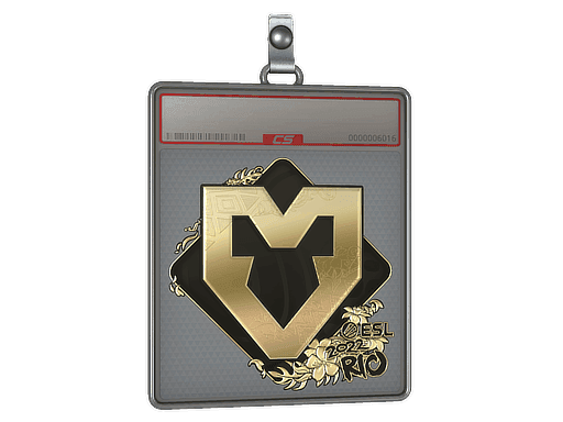 Sticker Slab | MOUZ (Gold) | Rio 2022