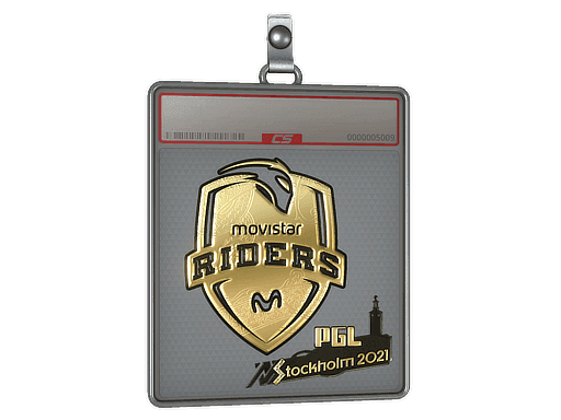 Sticker Slab | Movistar Riders (Gold) | Stockholm 2021