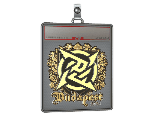 Sticker Slab | Ninjas in Pyjamas (Gold) | Budapest 2025