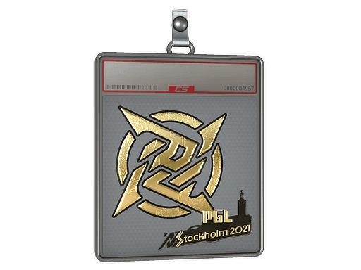 Sticker Slab | Ninjas in Pyjamas (Gold) | Stockholm 2021